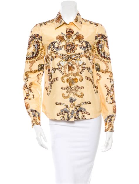 gucci silk blouse.